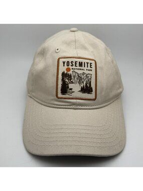 Yosemite National Park Baseball Dad Hat Cap H3 Headwear Beige Cotton Adjustable